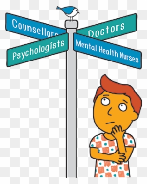 Ybb Illustration 12 Support Directions - Mental Health Workers Cartoon