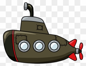 Cartoon Submarine Colorful - Cartoon Submarine