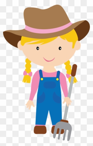 Farm Girl - Farmer Girl Clipart