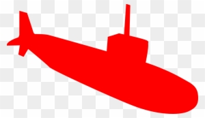 Submarine U-boat Boat Ship Underwater Red - Red Submarine Png