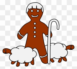 Sheep Clipart Nativity - Shepherd Png