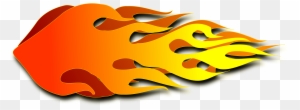 Race Car Clipart Flame - Rocket Flames Clipart