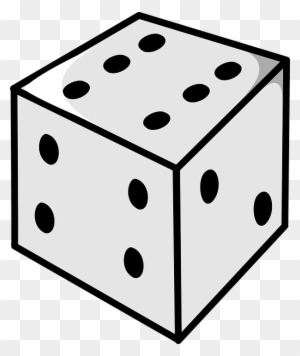 Cube Clipart Dice - Line Drawing Of Dice