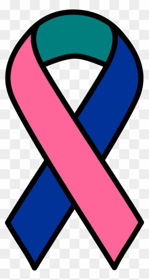 Clipart Thyroid Cancer Ribbon Alive Logo Clip Art Qualified - Thyroid Cancer Ribbon Color