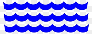 Waves Blue Pattern Water - Clipart Water Waves Transparent Background