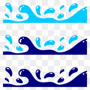Water Waves Clipart Water Splash Clip Art At Clker - Water Drops Clipart
