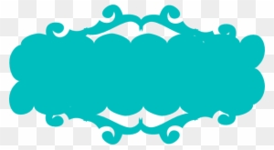 Teal Swirly Banner Clip Art At Clker - Pink Ribbon Banner Png