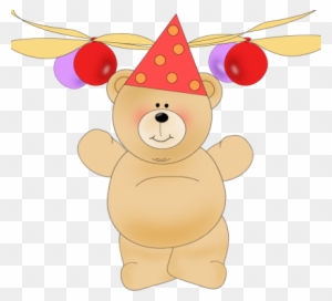 Birthday Party Bear - Birthday Bear Clip Art
