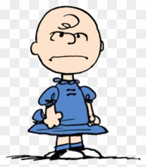 Charlie Brown In A Dress, Looking Angry By Atypicalgamergirl - Lucy Van Pelt Magnet