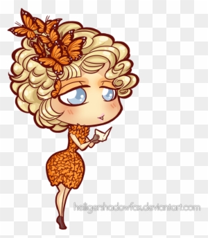 Picture Of Hunger Games Clip Art Medium Size - Chibi Hunger Games Png