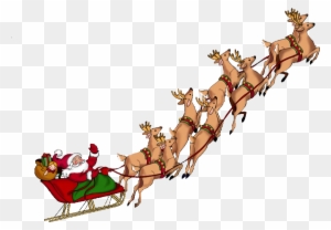 Reindeer And Santa Claus - Noel