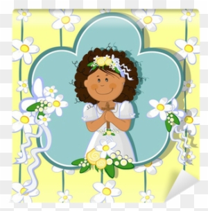 Prima Comunione Bambina-first Communion Girl Wall Mural - First Communion