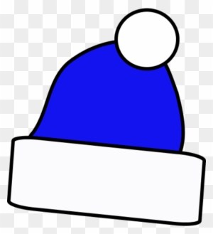 Simple Christmas Hat Clipart - Blue Santa Hat Clipart