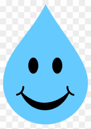 Smile Sky Blue Water Drop Image - Water Droplet Smiley Face