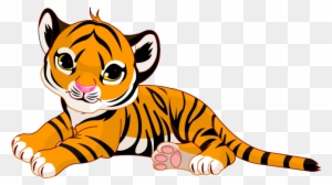 Raja The Baby Tiger Sticker, Baby Tiger Stickers, Tiger - Cartoon Tiger Cute