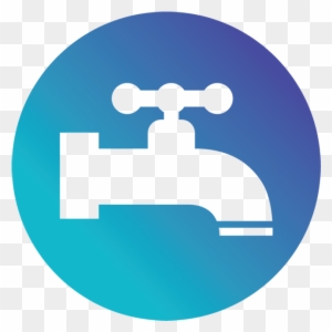 Tap Water - Blue Circle Icon Delivery