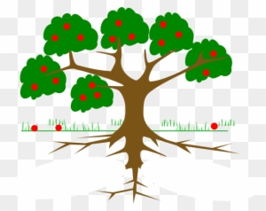 Majestic Looking Tree With Roots Clipart Three Clip - Tree Clipart With Roots