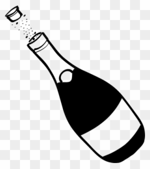 Ist Popping Champagne Bottle Image - Cartoon Champagne Bottle - Free  Transparent PNG Clipart Images Download