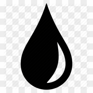 Water Drop Clipart Oil Drop - Water Drop Icon Black