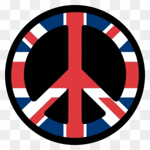 Flag Art Uk Flag Peace Symbol Fav Wall Paper Background - Peace Sign England