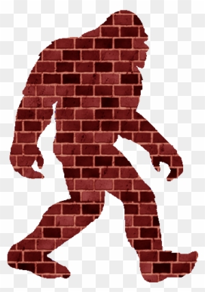 Bigfoot Brick Wall Image - Big Foot Cut Out
