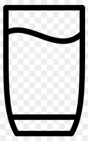 Empty Beaker Clip Art Download - Water Glass Icon