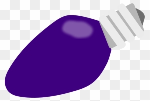 Purple Christmas Lightbulb Clip Art At Clker Com Vector - Purple Christmas Light Bulb