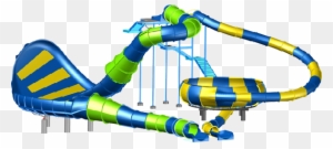 Dorsal Fin Drop Will Be Added To The Carowinds Water - Water Park Slide Png