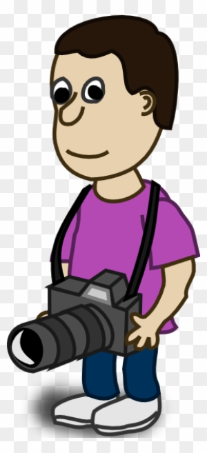 Camera Boy Photographer Clipart - Comic Characters