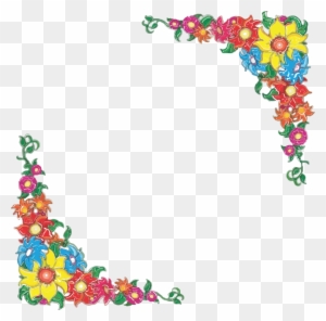 Flower Border Free Printable Clip - Flower Clipart Border Transparent ...