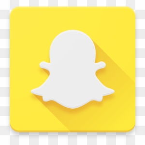 Free Snapchat Logo Transparent Background - Snapchat Material Design Icon