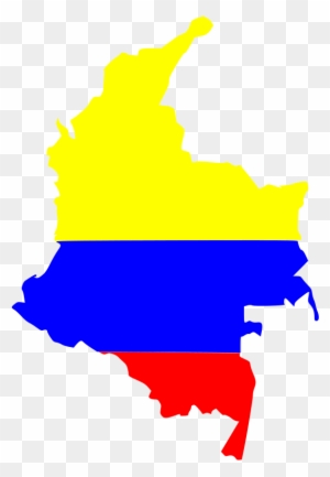 Clip Art Tags - Colombia Map Flag