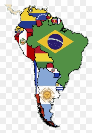 South America Flag Map Ylgri3 Clipart - South America Clipart