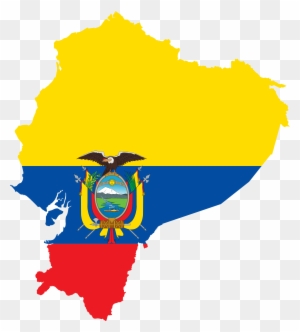 Ecuador Flag Map Clipart - Ecuador Flag Map