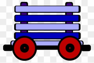 Loco Train Carriage Blue Clip Art At Clker - Train Carriage Clipart