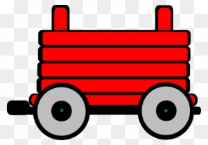 Loco Train Carriage Clip Art - Red Train Carriage Clipart