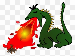 Fire Dragon - Fire Breathing Dragons Clipart