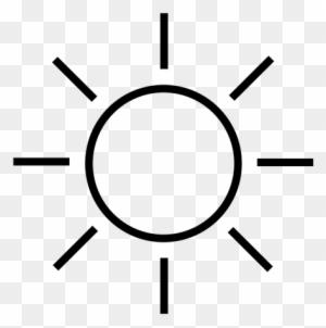 Black And White Sun Public Domain Vectors - Sun Drawing Png