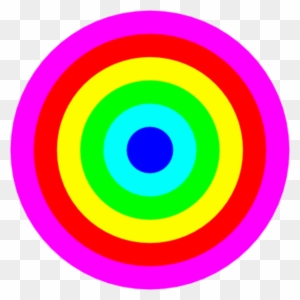 Rainbow Color Circle Clip Art - Rainbow Colors In A Circle