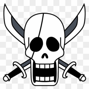 Gold Pirates Skull - One Piece Shanks Flag