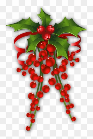 Clipart Red Poinsettia Diy - Tote Bag Mistletoe - 14 X 15 (36 X 39 Cm)