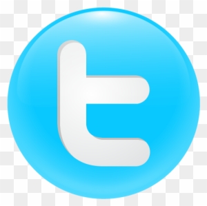 Twitter Round Button Icon Free - Social Media Buttons Twitter
