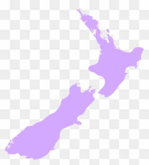 New Zealand White Clip Art At Clker - New Zealand Map