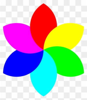 6 Color Football Flower Remix - Flower With 6 Petals