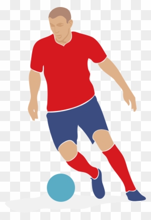 Football Player Clip Art - Soccer Player Vector