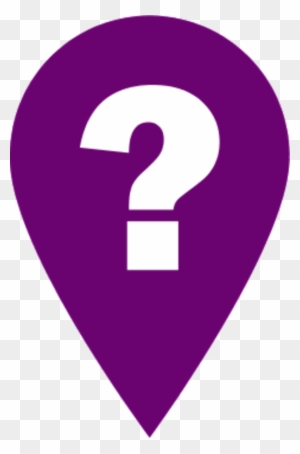 Red Help Icon - Question Mark In Purple