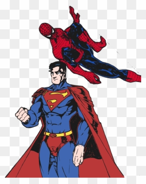 Superman And Spider-man By Edcom02 - Spider Man And Super Man
