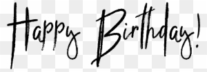 Download Image Here - Happy Birthday Calligraphy Png