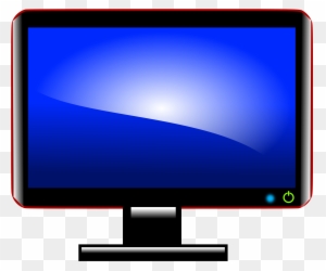 Blue Computer Monitor Clipart The Cliparts - Computer Monitor Clip Art