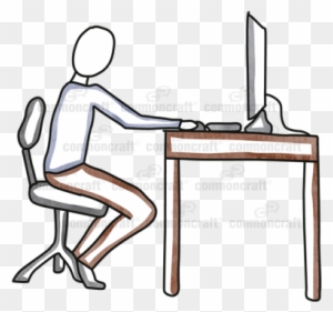 Person Computer Desk - Computer Desk
